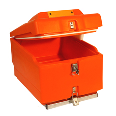 Glacière de livraison Fast Food à fixer derrière une moto