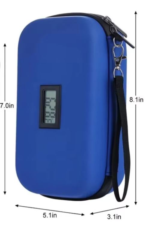 Porte-insuline étanche à LED avec poche intérieure et liquide réfrigérant